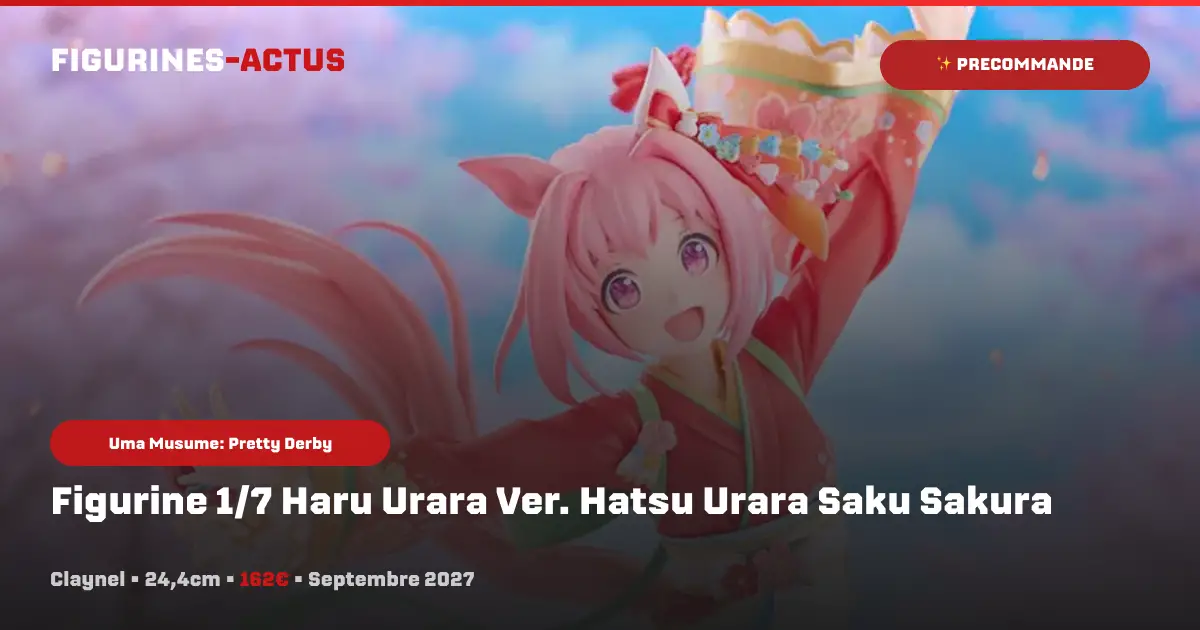 "Uma Musume" : Claynel dévoile une figurine de Haru Urara en kimono !